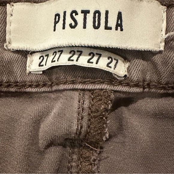 Pistola Hunter Skinny Cargo Zipper 27” Inseam Tencel Pants Women’s Size 27 Gray - Picture 7 of 9